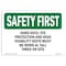 Signmission OSHA, Hard Hats Eye Protection & High Visibility, 10in X 7in Rigid Plastic, 10" W, 7" H, Landscape OS-SF-P-710-L-10653 - alternate 1